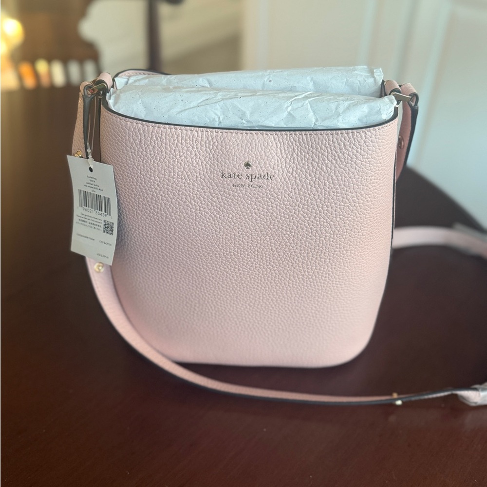 Kate Spade Pink Shoulder Bag with Curved Design